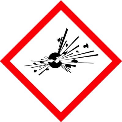 GHS Gefahrstoffband Explosiv