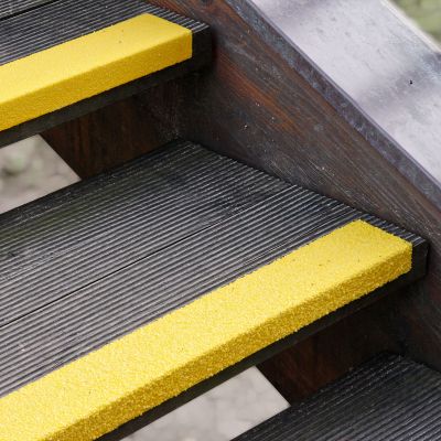 Antirutsch Treppenkantenprofile GFK schmal, gelb